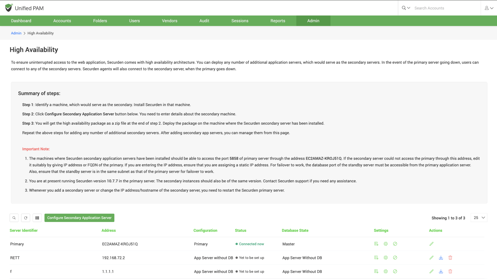 How To Configure High Availability In PAM