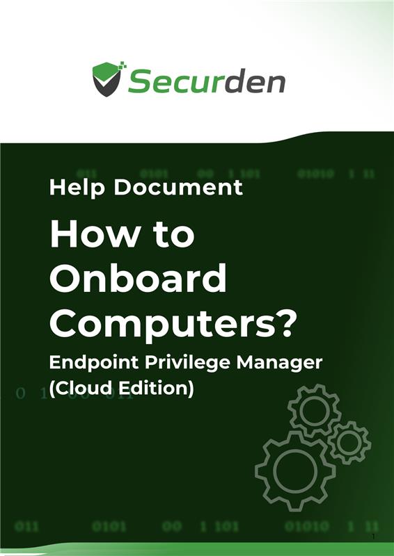 Onboarding Computers to EPM Cloud Edition